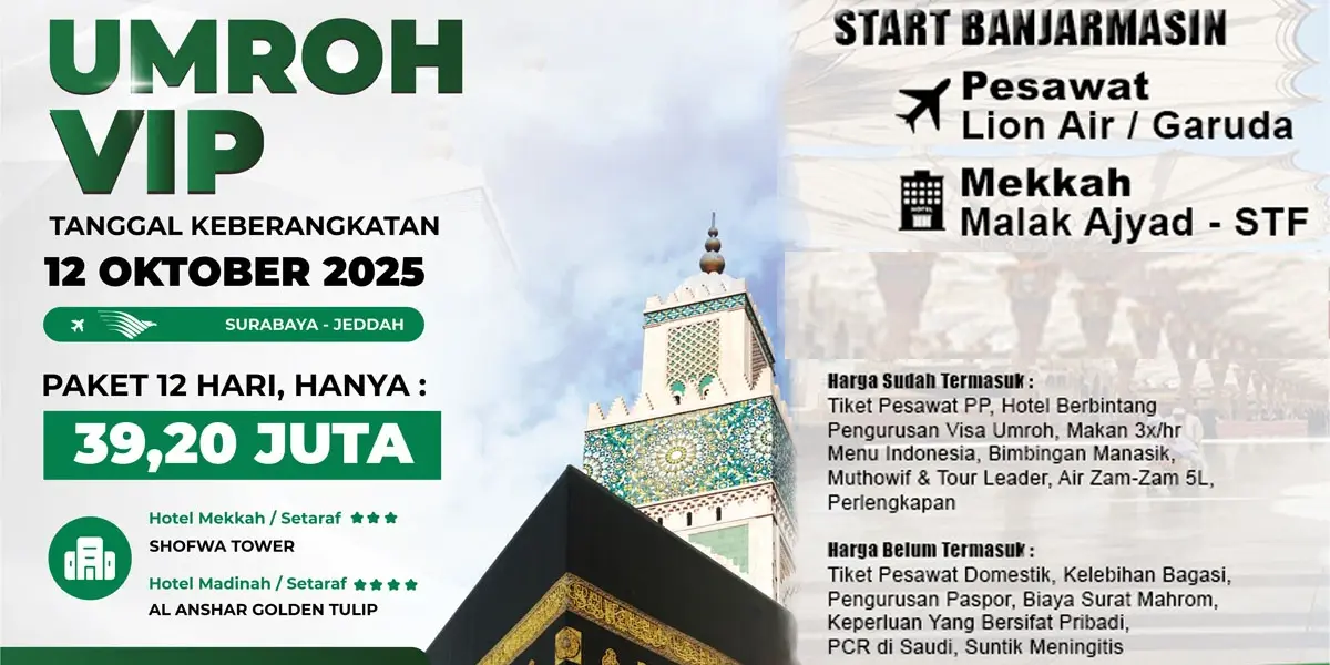 Paket Umrah Reguler 9 Hari